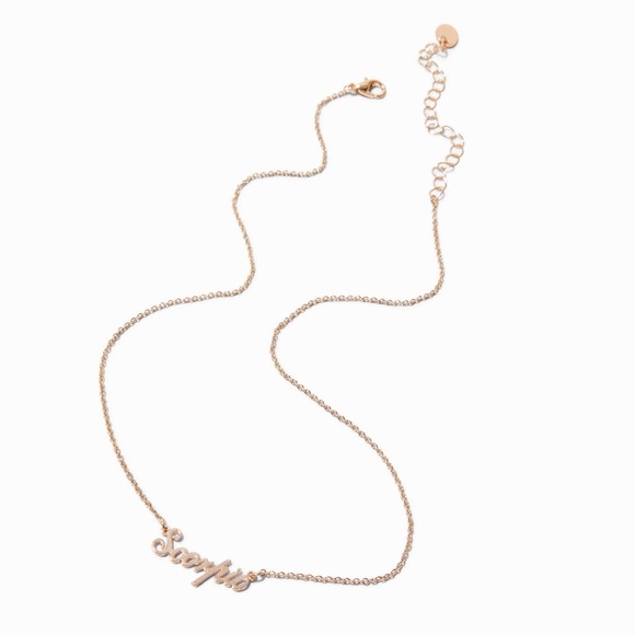 Claire's Gold-tone Script Zodiac Pendant Scorpio Necklace - Picture 2 of 9